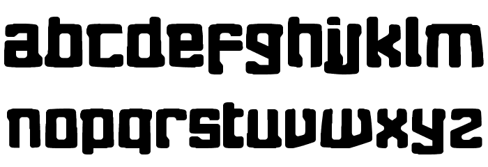 Eightball Straight Font LOWERCASE
