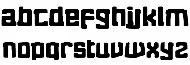 Eightball Straight फ़ॉन्ट लोअरकेस