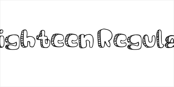 Eighteen Regular Logo