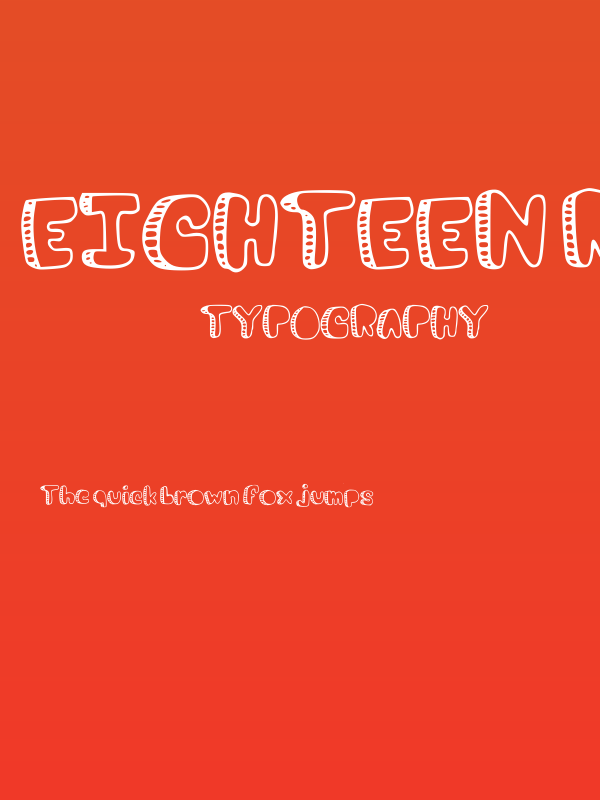 Eighteen Regular Poster