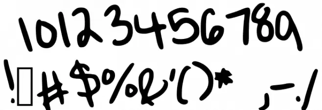 Eighteen Font OTHER CHARS