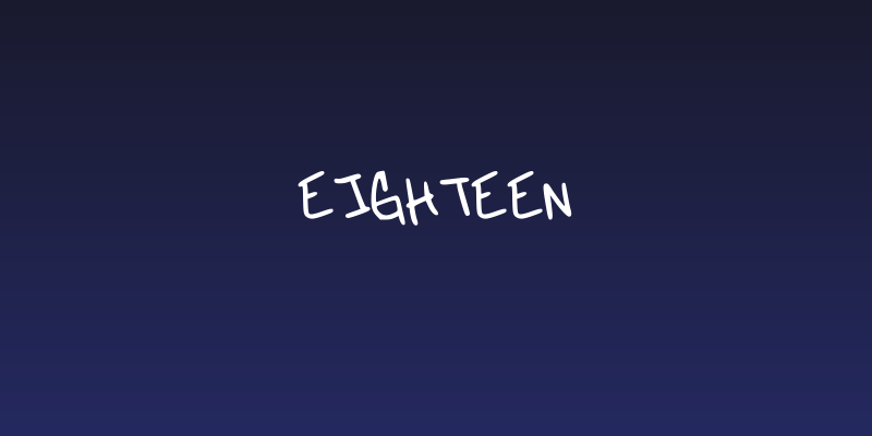 Eighteen Social Header