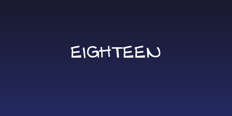 Eighteen Social Header