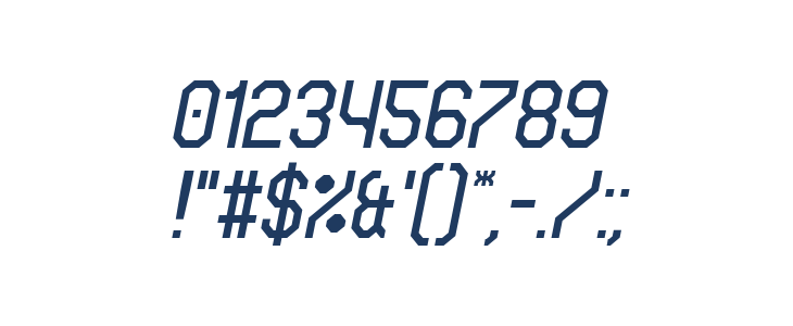 Eightgon Italic Other Characters