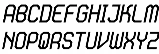 Eightgon Italic Шрифта ВЕРХНИЙ