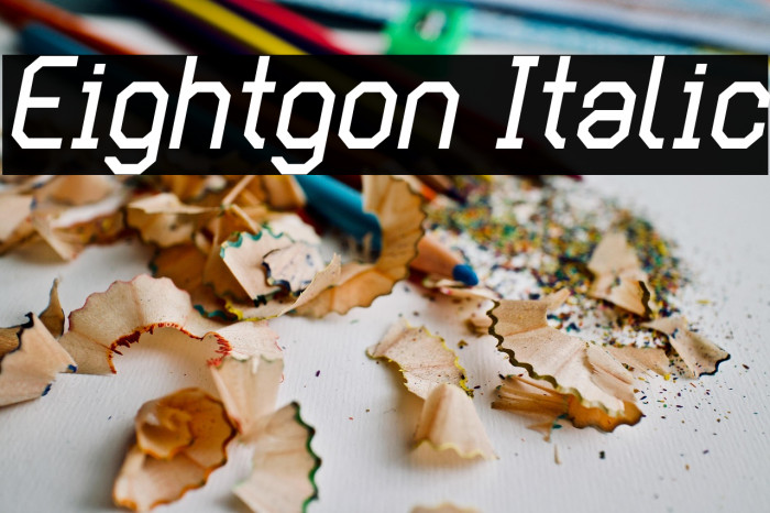 Eightgon Italic Example 3
