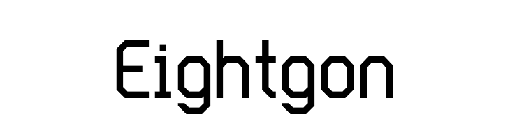 Eightgon  नि: शुल्क फ़ॉन्ट्स डाउनलोड