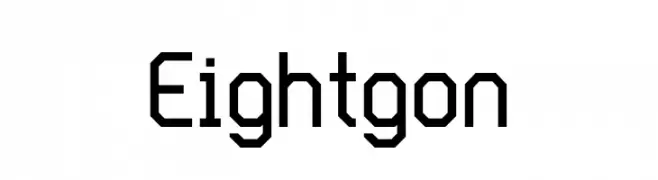 Eightgon  les polices de caractères gratuit tlcharger