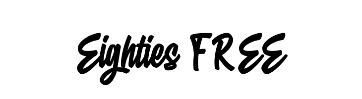 Eighties FREE  font caratteri gratis