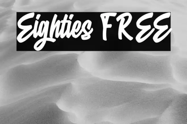 Eighties FREE Font examples