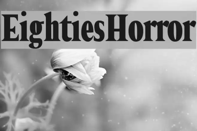 Eighties Horror Example 1