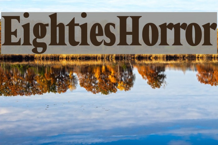 Eighties Horror Font examples