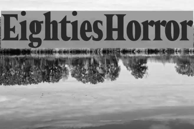 Eighties Horror Example 2