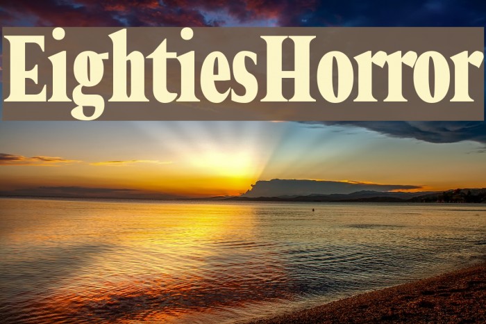 Eighties Horror Font examples