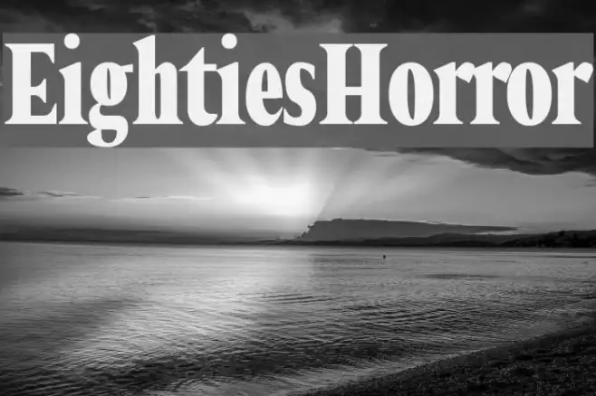 Eighties Horror Example 3