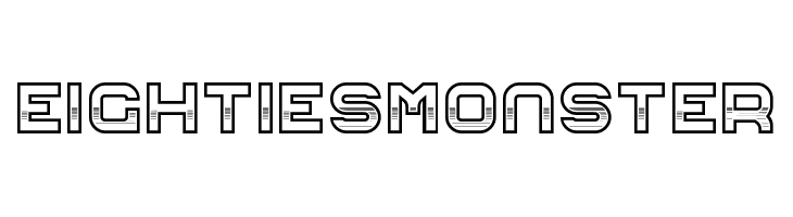 Eighties Monster  Free Fonts Download