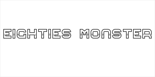 Eighties Monster Logo