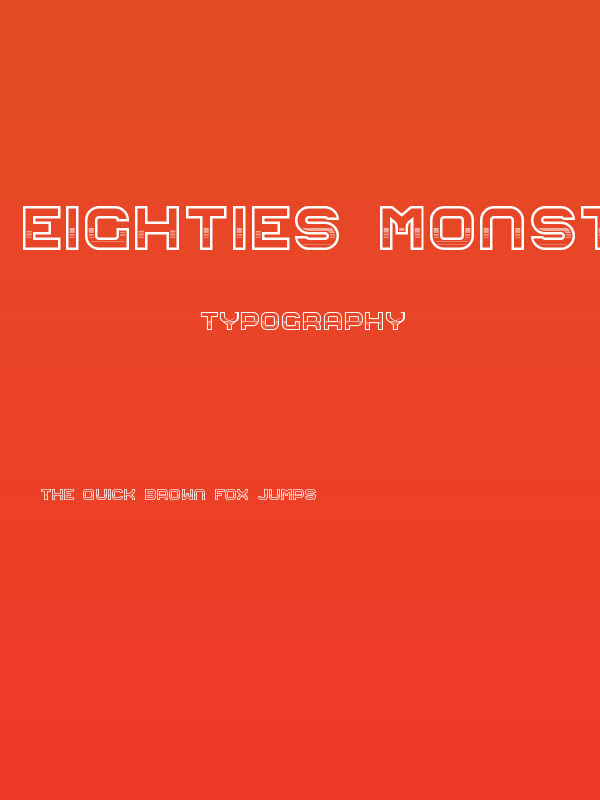 Eighties Monster Poster