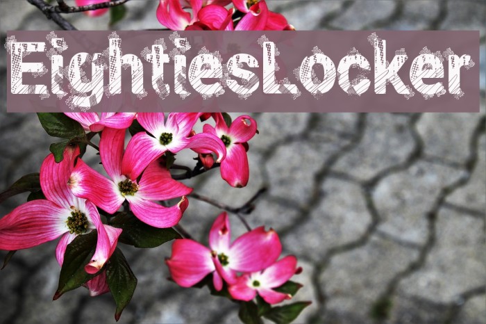 EightiesLocker Font examples