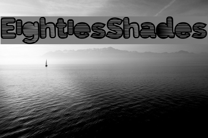 EightiesShades Font examples
