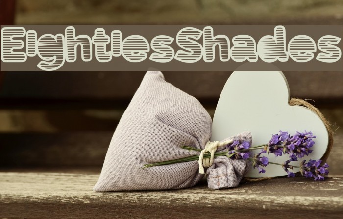 EightiesShades Font examples