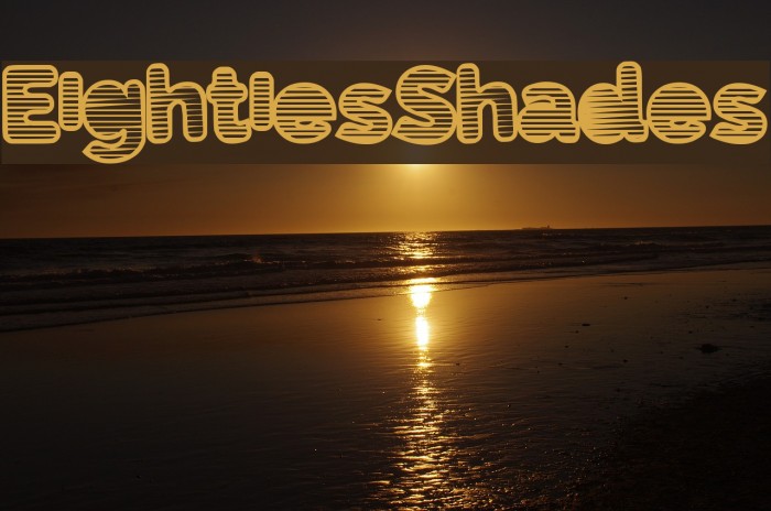EightiesShades Font examples