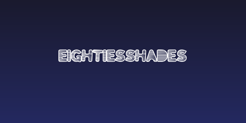 EightiesShades Social Header