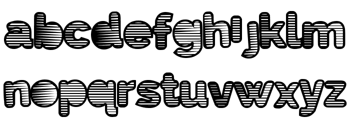 EightiesShades Font LOWERCASE