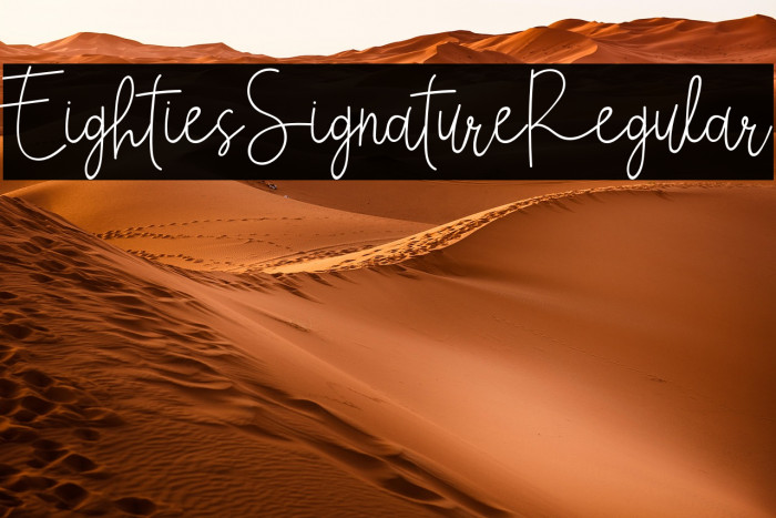 EightiesSignatureRegular Example 1