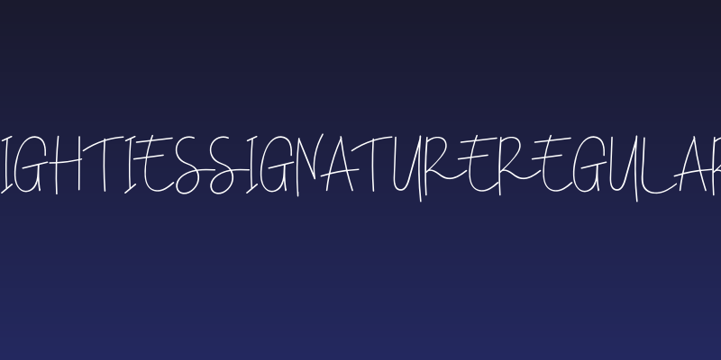 EightiesSignatureRegular Social Header
