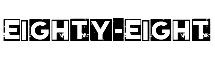 Eighty-Eight  フリーフォントのダウンロード
