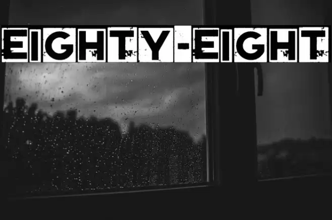 Eighty-Eight Font examples
