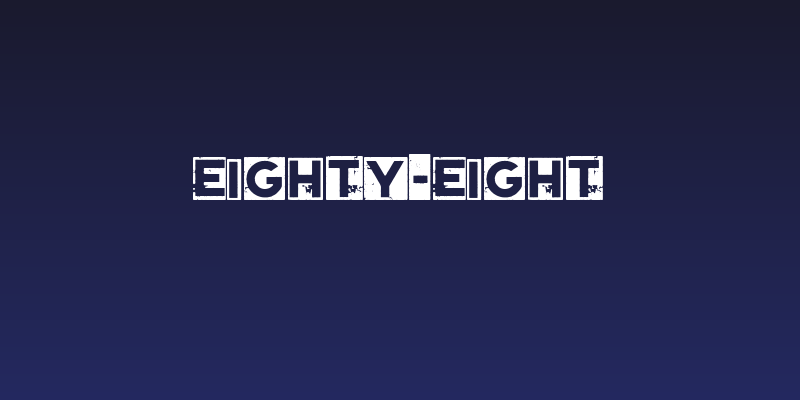 Eighty-Eight Social Header