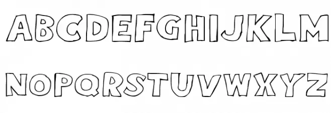 Eighty Percent Caps Outline Шрифта ВЕРХНИЙ