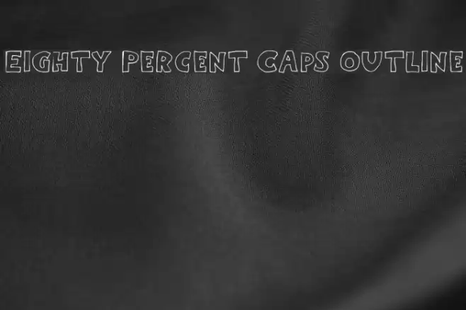 Eighty Percent Caps Outline Font examples