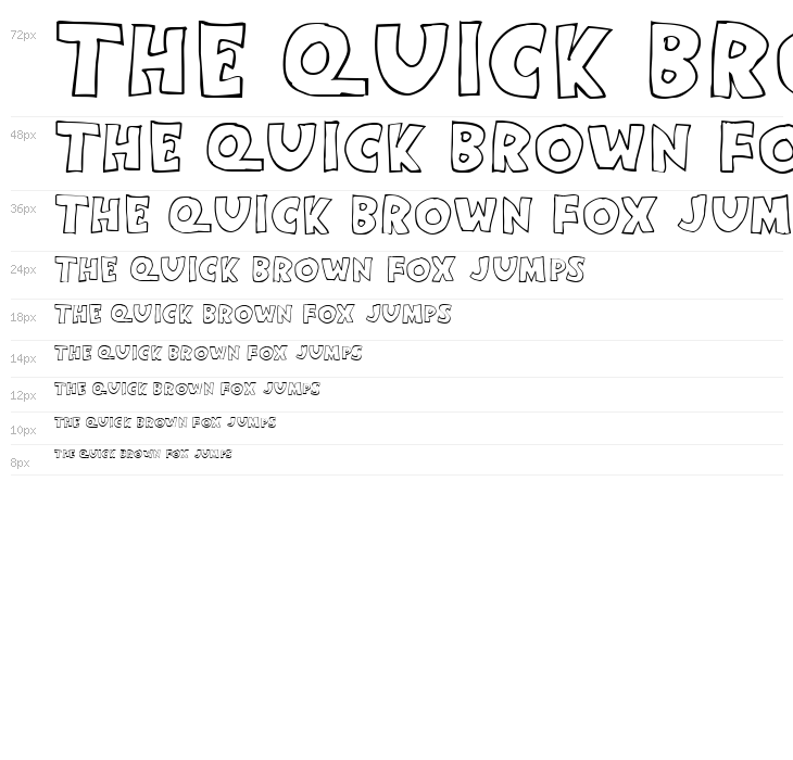 Eighty Percent Caps Outline Waterfall