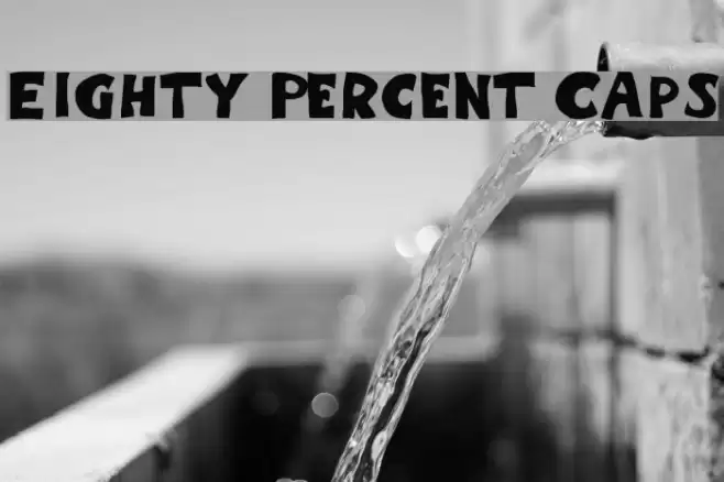 Eighty Percent Caps Font examples