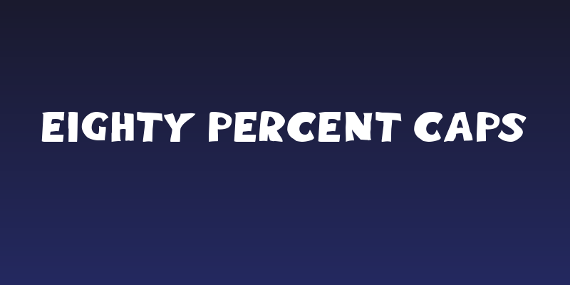 Eighty Percent Caps Social Header