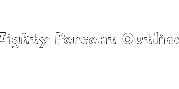 Eighty Percent Outline Logo