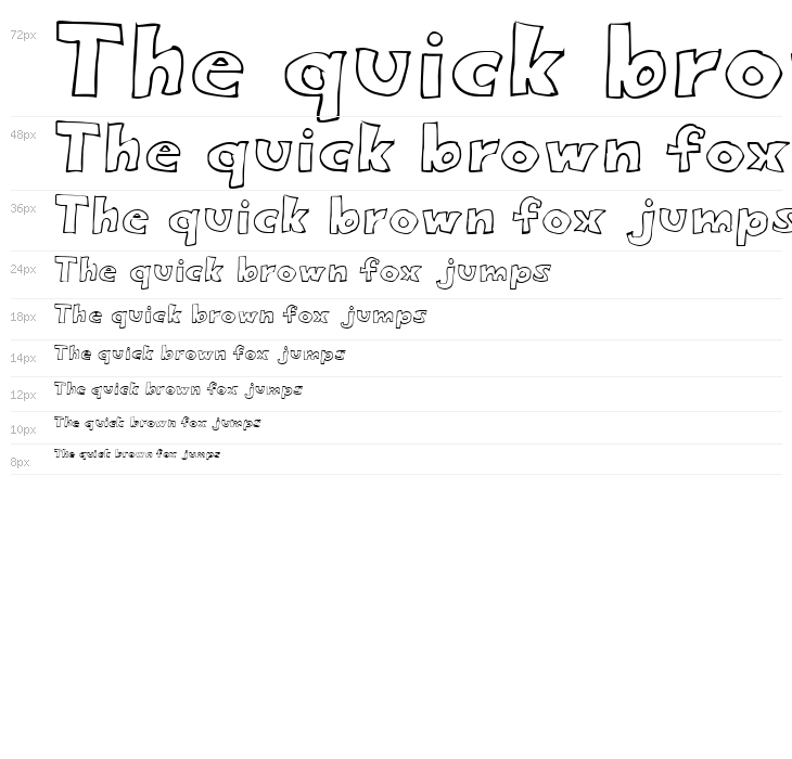 Eighty Percent Outline Waterfall