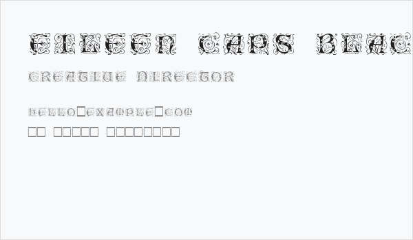 Eileen Caps Black Business Card