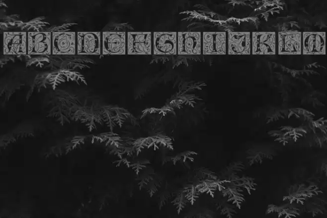 EileenCaps Font examples