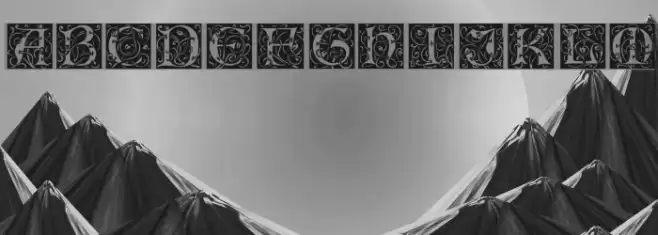 EileenCaps Font examples