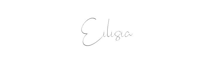 Eilisia  フリーフォントのダウンロード