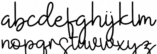 Eillayva Font LOWERCASE