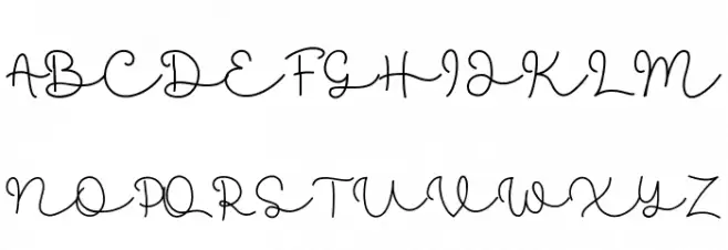 Eilya Font UPPERCASE