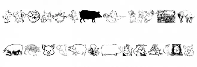 Ein Schwein Fonte MAIÚSCULAS