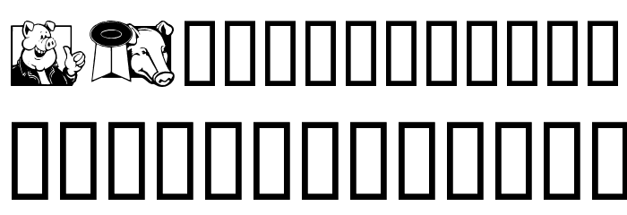 Ein Schwein Font LOWERCASE