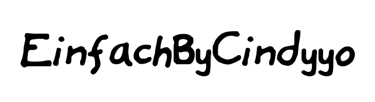 EinfachByCindyyo  les polices de caractères gratuit tlcharger