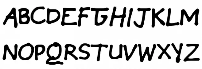 EinfachByCindyyo フォント 大文字
